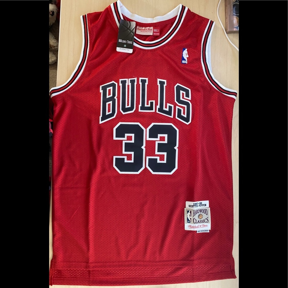 New NBA Adidas Chicago Bulls Scottie Pippen Jersey